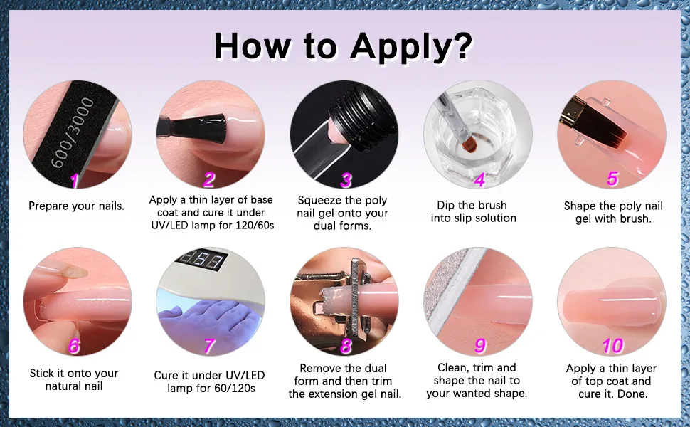LOUINSTIC Polygel Slip Solution Liquid - 120ml Poly Nail Gel Slip Solutions Anti-stick Slip Solution for Polygels Nail colors - Gel Solution for Poly Gel Nail Kit