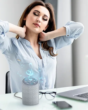 Jack & Rose White Noise Machine for Adults, Adults Sound Machine with Backlight Button & Fabric Design, Travel Sound Machine for Sleeping - product information 3