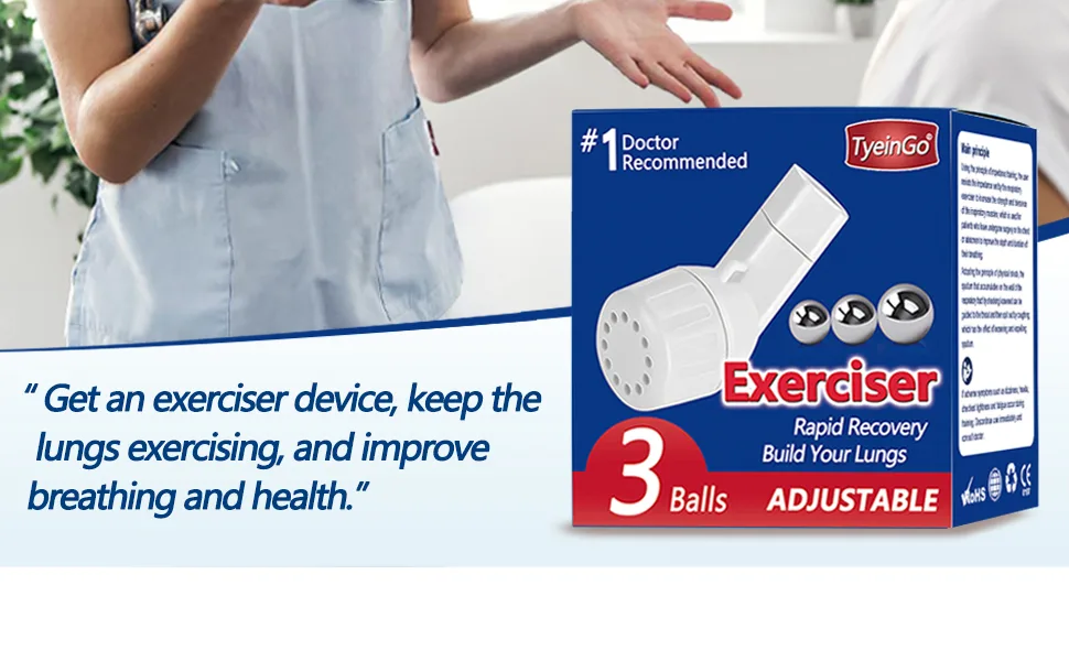 Breathing Exercise Device for Lungs, Natural Mucus Clearance and Lung Expansion Device, Improve Breathing and Health - breathing exercise device for lungs