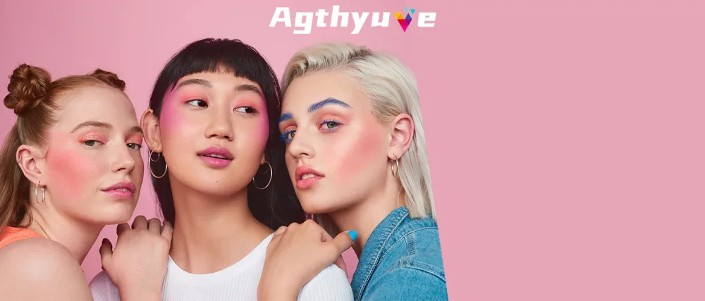 Liquid Blush, Soft Cream Blush Makeup, Lightweight & Natural Matte Appearance, Long Lasting All Day, Velvet Texture, Smooth and Delicate, for Cheeks Eyes Lips (#02-Lucky) - Agthyuve Makeup