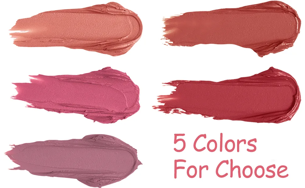 Liquid Blush, Soft Cream Blush Makeup, Lightweight & Natural Matte Appearance, Long Lasting All Day, Velvet Texture, Smooth and Delicate, for Cheeks Eyes Lips (#02-Lucky) - liquid blush
