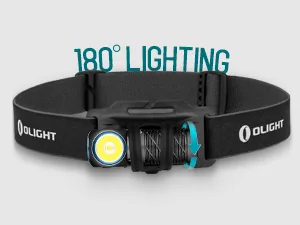 OLIGHT Perun 2 Mini Headlamp 1100 Lumens LED Head Flashlight, Rechargeable Headlight with Red Light Option, Great for Working, Hiking, Camping and Climbing (Black Cool White: 57006700K) - lightweight headlamp
