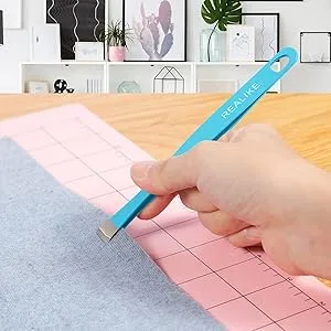 REALIKE Brayer Roller & Mat Tweezers Remover Set Craft Stamping Brayer Tools for Cricut/Silhouette/Brother Crafting Printmaking - product information 3