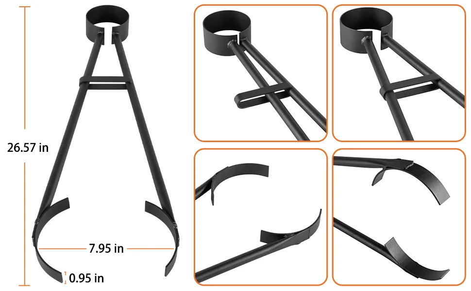 26" Foundry Crucible Flask Tongs for Graphite Refinery Crucibles for Gold Silver Copper Metal Melting Casting Refining Tool - product information 34