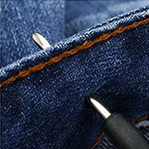 Jeans Buttons Replacement, Instant No Sew Buttons for Pants with Tool,17MM Metallic 17MM - product information 3