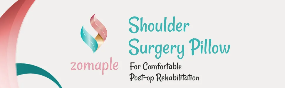 Zomaple Shoulder Surgery Pillow for Shoulder Pain Relief| Super Soft Rotator Cuff Pillow for Post-op Comfort and Arm & Shoulder Support & Healing Charcoal Grey - Shoulder Surgery Pillow