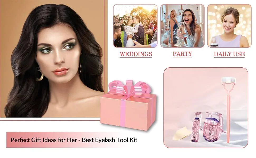4 in 1 Eyelash Application Tool Kit Eyelash Curler Eyelash Separator Tool Eyelash Comb Partial Eyelash Curler Eyelash Perfection Set for Female Girls - product information 9