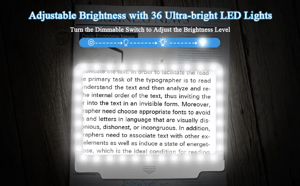 4X Magnifying Glass with 36 Adjustable LED Lights Provide Full-Page Viewing Area Evenly Lit Perfect for Low Vision Person and Seniors Silver magnifier - magnifying glass for reading