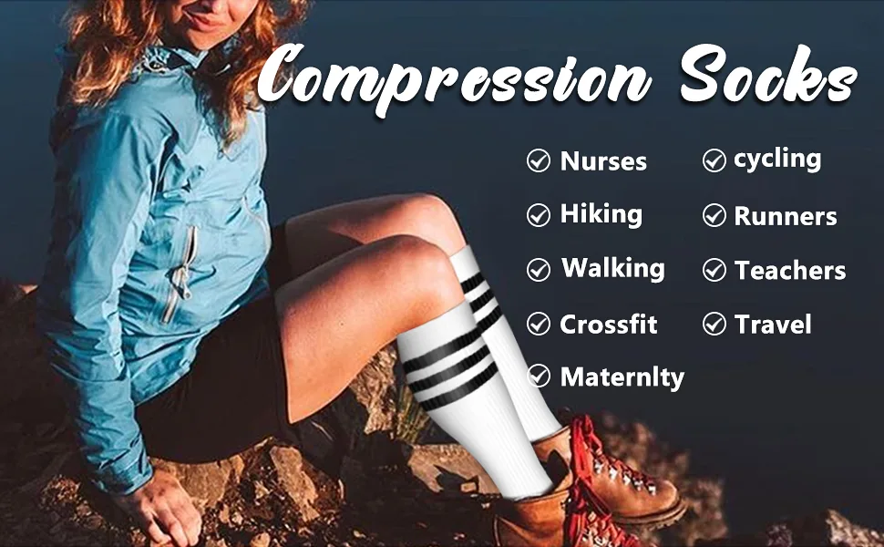 Compression Socks For Women and Men Circulation(6 Pairs)-Best support for Running,Sports,Pregnancy 03-assorted3 Large-X-Large - compression socks for women
