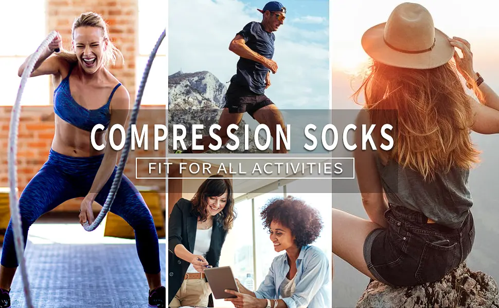 Compression Socks For Women and Men Circulation(6 Pairs)-Best support for Running,Sports,Pregnancy 03-assorted3 Large-X-Large - compression socks for women