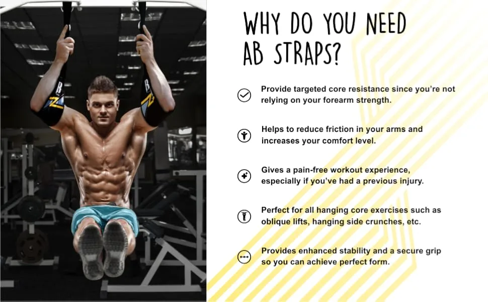 Hanging Abs Strap - Abdominal Slings - Hanging Ab Straps - Hanging Straps - Abs Pull Up Straps - Sit Up Straps - Hanging Ab Strap - Ab Sling Straps - Abs Sling Straps - Hanging Bar For Exercise Red - ab straps for pull up bar