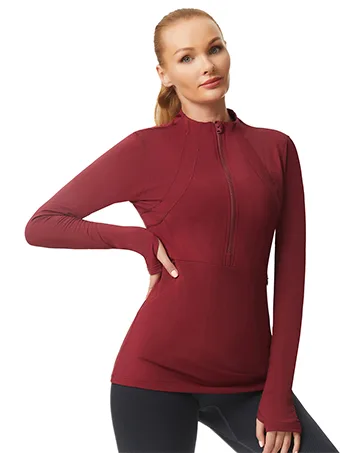 JACK SMITH Women Long Sleeve Workout Shirts Moisture Wicking Golf Shirts with Thumb Holes S-2XL Print#white Medium - product information 14