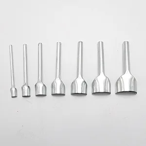 ZUDKSUY 7 Pcs Leather Half-Round Shaped Cutter Leather Working Tools Leather Craft Punching Tools Punch Strap Belt Wallet Bag DIY Handwork - product information 3