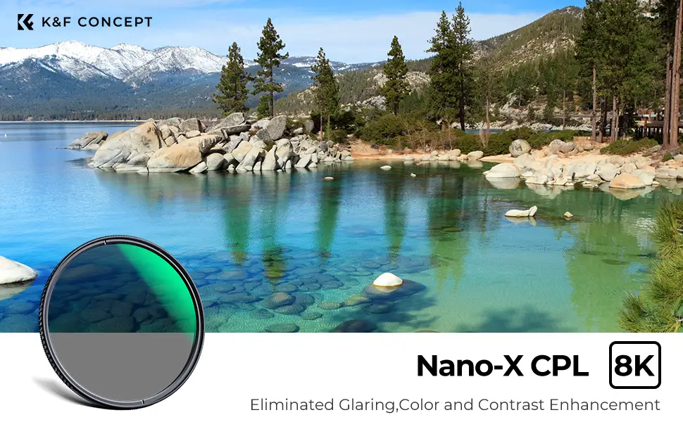 82mm Circular Polarizers Filter, K&F Concept 82MM Circular Polarizer Filter HD 28 Layer Super Slim Multi-Coated CPL Lens Filter (Nano-X Series) - product information 12