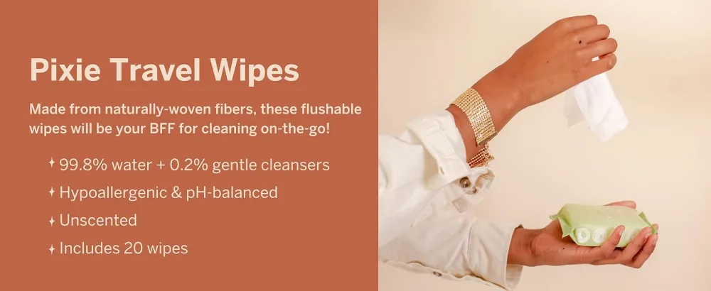 Menstrual Disc Kit - Pixie Cup First Period Disc Starter Kit + Menstrual Disc Sterilizer for Women and Girls - Container for Storage - Portable Travel Solution - pixie travel wipes