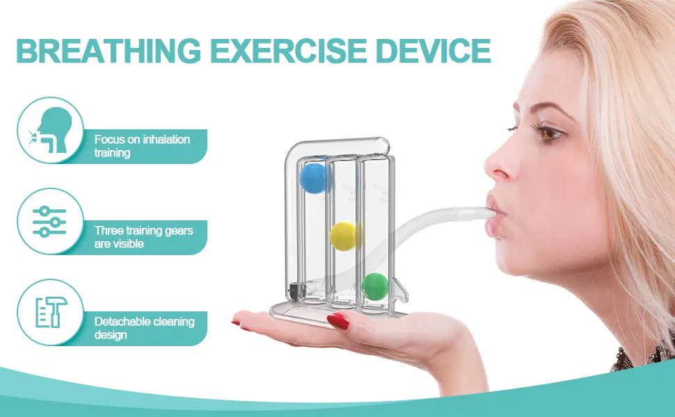 Willnice Breathing Training Device, Daily Exercise Device, Natural Trainer for Better Strengthen, Easy to Use and Clean, Standard - exercise device