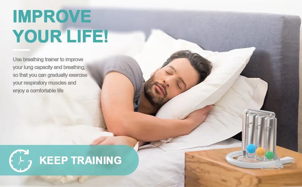 Willnice Breathing Training Device, Daily Exercise Device, Natural Trainer for Better Strengthen, Easy to Use and Clean, Standard - trainer