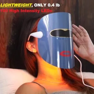 Lyte TRI Color LED Light Therapy Mask Skin Red Blue Amber LED w/Lipstick Powerbank (Lyte Mask) - Lyte Mask