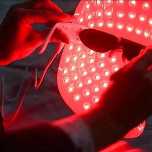 Lyte TRI Color LED Light Therapy Mask Skin Red Blue Amber LED w/Lipstick Powerbank (Lyte Mask) - red light therapy