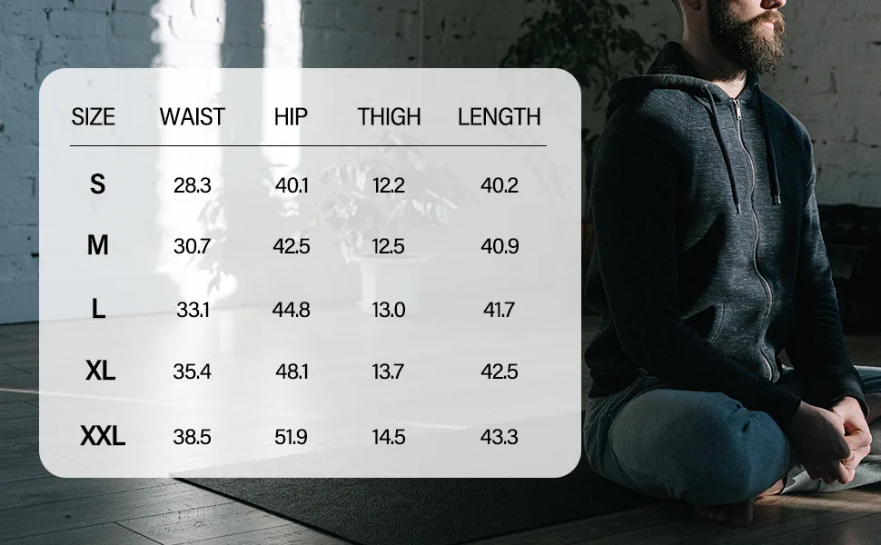 AMY COULEE Mens Cotton Yoga Pants Running Workout Lightweight Sweatpants Open Bottom Lounge Pants with Pockets Medium Dark Gray - Size Chart