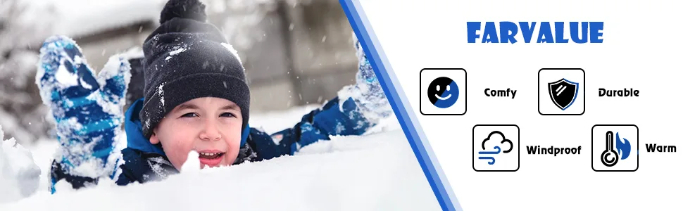 FARVALUE Boys Waterproof Ski Jacket Windproof Winter Coat Warm Snow Coat Outdoor Raincoats with Removable Hood 14-16 Black - boys winter jacket