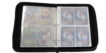4 Pocket Trading Card Binder for 400 Cards, Rainbow Pattern for Girls - card binder