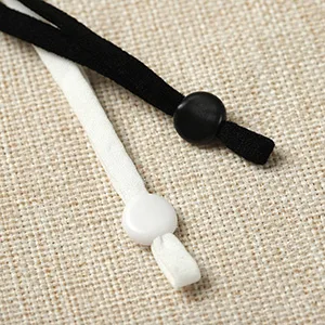 ORYOUGO 100 Pieces Sewing Elastic Band Cord with Adjustable Buckle Stretchy Mask Earloop Lanyard Earmuff Rope DIY Mask Making Supplies - product information 4