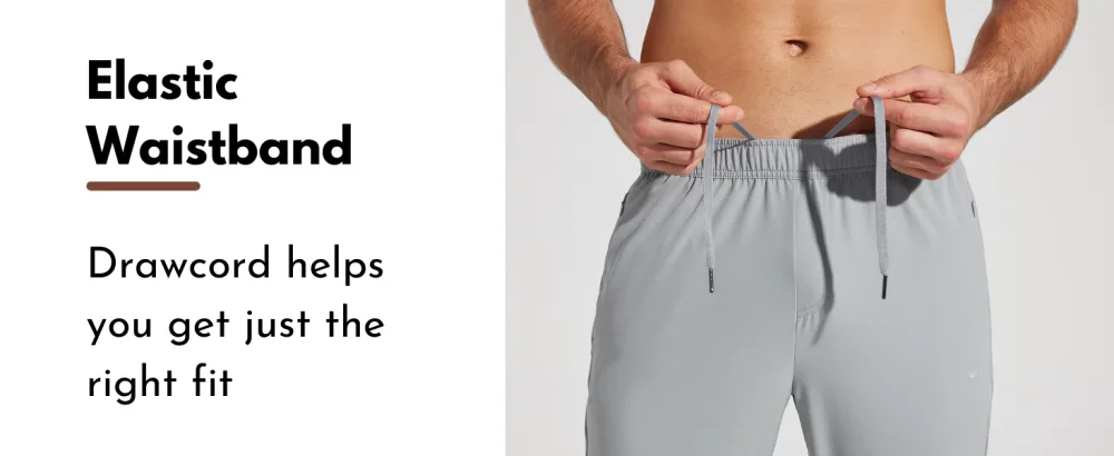 Willit Men's Running Pants with Zipper Pockets Open Bottom Quick Dry Lightweight Track Pants Athletic Workout Deep Gray Large - men golf pants