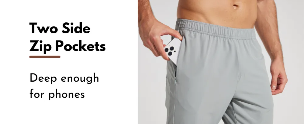 Willit Men's Running Pants with Zipper Pockets Open Bottom Quick Dry Lightweight Track Pants Athletic Workout Deep Gray Large - men running pants