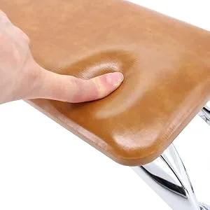 Big Nail Arm Rest, Professional Nail Hand Rest Stand Microfiber Leather Manicure Hand Pillow for Nail Technician Salon Use (Kaqi Color) - product information 4