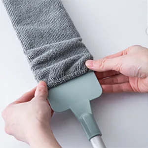 Dust Brush Under Appliance Microfiber Duster with Extension Pole (40 to 55 inches) Bendable, Washable, Extendable Gap Dusters for Sofa Bed Furniture Bottom - Wet or Dry - Duster