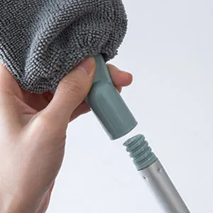 Dust Brush Under Appliance Microfiber Duster with Extension Pole (40 to 55 inches) Bendable, Washable, Extendable Gap Dusters for Sofa Bed Furniture Bottom - Wet or Dry - Duster