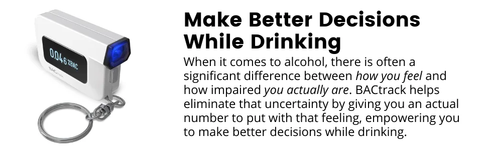 BACtrack C6 Keychain Breathalyzer + 20 Breathalyzer Mouthpieces Bundle - BACtrack C6 Keychain Breathalyzer | Make Better Decisions While Drinking With a BACtrack