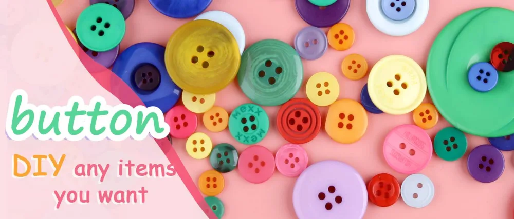 Greentime 600-700 PCS Mixed Color Assorted Sizes Round Resin Buttons for Crafts Sewing DIY Manual Button Painting DIY Handmade Ornament Buttons Rainbow - product information 1