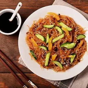 Wang Crushed Sesame Salt, Korean Salt Seasoning Blend, Mild and Toasty Flavor, 8 Oz - japchae