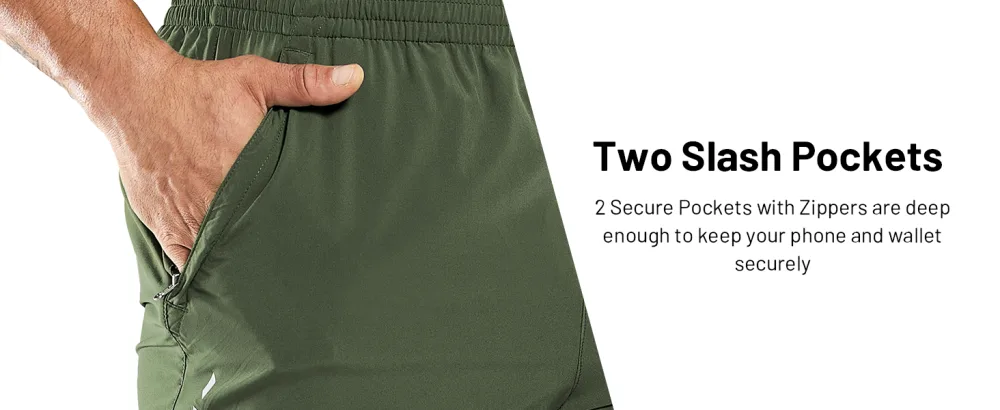 MIER Men's Running Shorts 7" Quick Dry Gym Athletic Workout Shorts with Zipper Pockets Black Medium - shorts men 7 inch