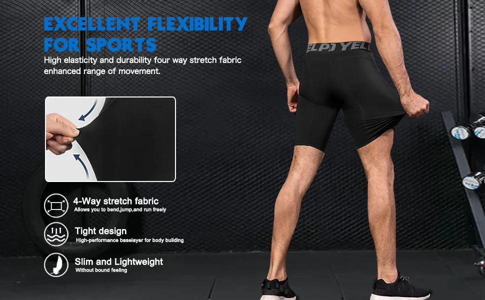 WRAGCFM Compression Shorts Men with Pocket Athletic Running Spandex Workout Training Active Underwear Baselayer Short 1084-c Green Large - soft material