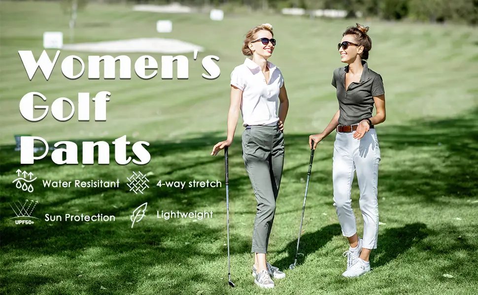 Willit Women's Golf Pants Stretch Lightweight Hiking Pants Quick Dry Casual Pants Water Resistant with Zipper Pocket Black X-Large - product information 14