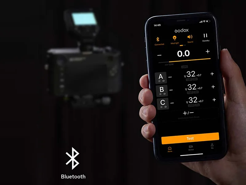 Godox XProII-S i-TTL 2.4G Wireless High Speed Sync 1/8000s Flash Trigger Transmitter,11 Customizable,5 Group Button,4 Function Buttons Offer Convenient Manipulation - Godox Flash APP