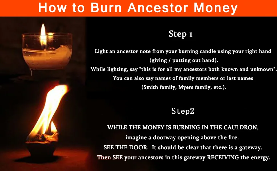 500-600 Pcs Ancestor Money joss Paper Hell Bank Note Spirit Ghost Money to Burn (1 Pound) multi colors - product information 3