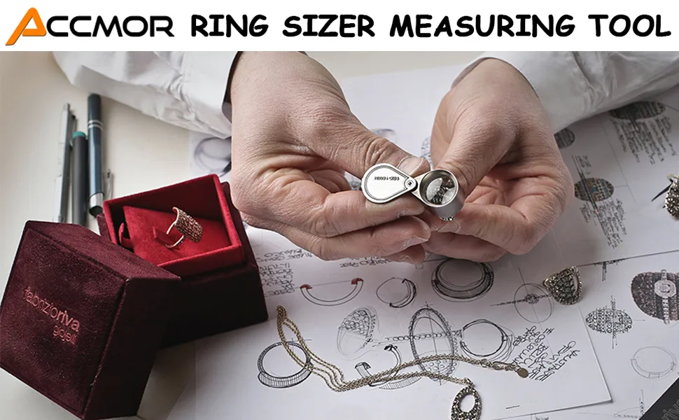 Accmor Ring Sizer Measurement Tool Including Metal Ring Mandrel & Ring Sizing Guage - US Size 0-13, Ring Measurering Stick & Finger Size Ket Set for Jewelry Making - product information 15