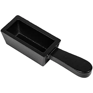 Bzsunway 25 oz Loaf Ingot Cast Iron Ingot Mold for Melting Casting Refining Gold Silver Aluminum Copper Brass - product information 4