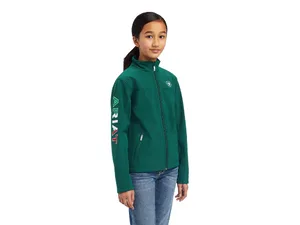 ARIAT Unisex Youth New Team Softshell Mexico Jacket Large Verde - kids shirt