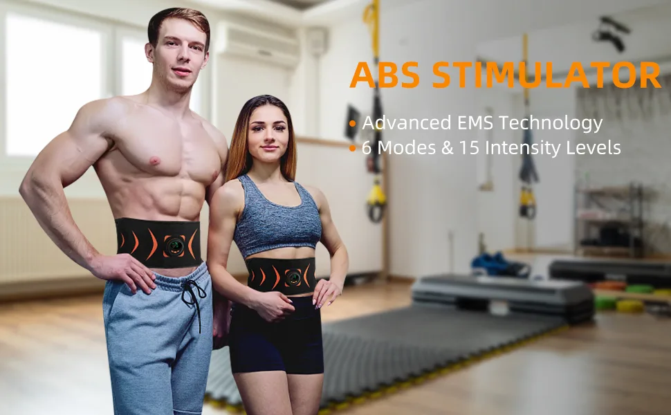 FOPIE ABS Abdominal Toning Trainer, Abs Workout Equipment, Ab Sport Exercise Belt for Men and Women Orange - product information 1