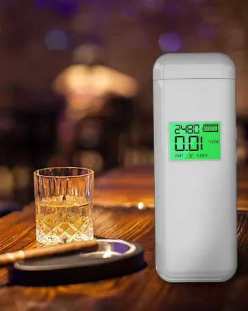 L&HE Breathalyzer, Upgrade Professional-Grade Accuracy Alcohol Tester with Digital HD LCD Display, Memory, and Warning Function for Home Parties Use - product information 3