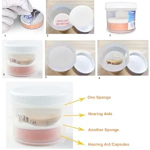 Wisesorb Hearing Aid Dryer, Hearing Aid Dehumidifier, Hearing Drying Jar and Dehumidifier Set (1 Container and 1pcs  30g Capsules) 1 Jar+1 Dryer - aid11