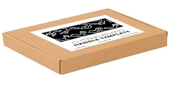 UPTTHOW Charcuterie Template Acrylic Handle Cutting Board Router Template Angled Curvy Tracing Stencils Guide Tools (8 * 10'') - Exquisite packaging