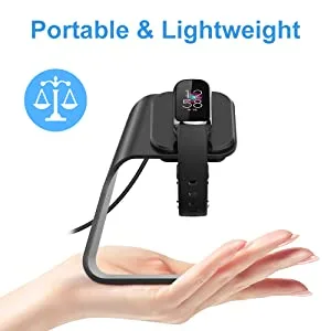 CAVN Charger Dock Compatible with Fitbit Charge 5 / Luxe, Replacement Aluminum Charging Stand Dock Station Base Accessories Cradle with 4.2ft USB Cord for Charge 5/Luxe Smart Watch - fitbit charge 5 charger
