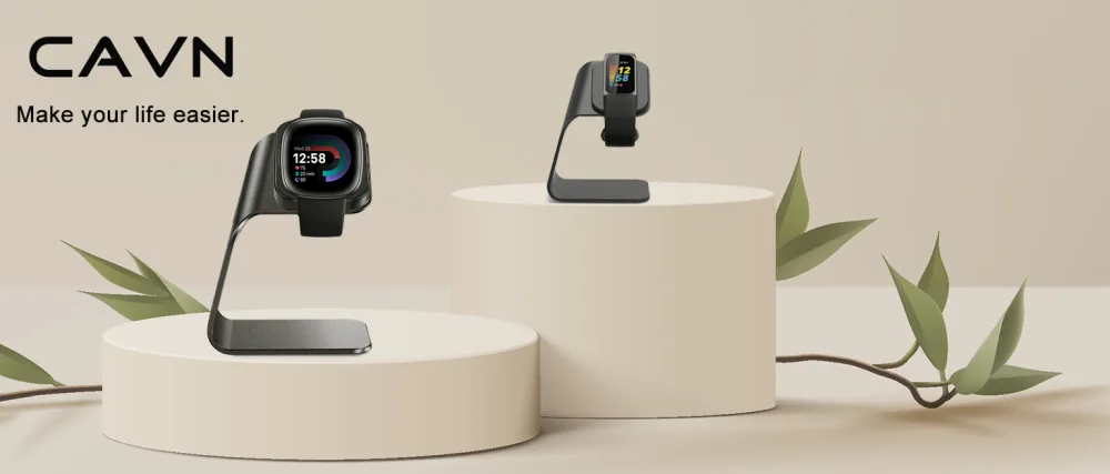 CAVN Charger Dock Compatible with Fitbit Charge 5 / Luxe, Replacement Aluminum Charging Stand Dock Station Base Accessories Cradle with 4.2ft USB Cord for Charge 5/Luxe Smart Watch - fitbit charge 5 charger