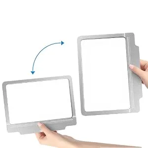 4X Large Magnifier with 36 Adjustable LED Lights Provide Full-Page Viewing Area Evenly Lit Perfect for Low Vision Person and Seniors Silver magnifier - product information 5
